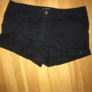 black shorts